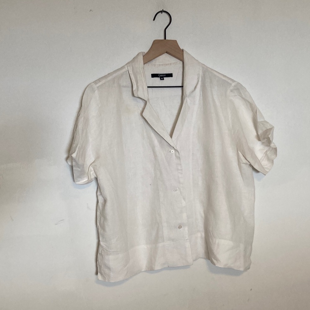 Quince Classic White Button Down Shirt